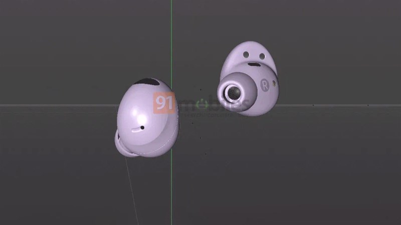 Phần housing của tai nghe Galaxy Buds 2 Pro sẽ được làm tròn hơn để tiếp xúc tai tốt hơn