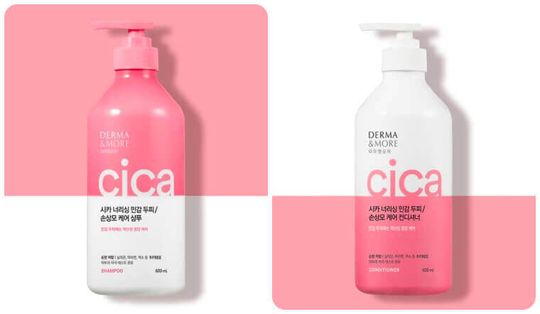 Phục hồi tóc chắc khỏe với bộ gội xả Derma & More