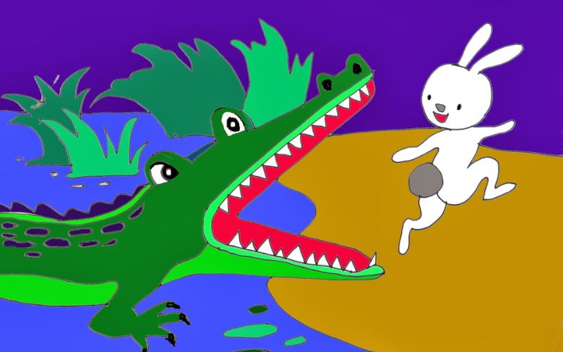 Chú Thỏ tinh khôn và con Cá Sấu