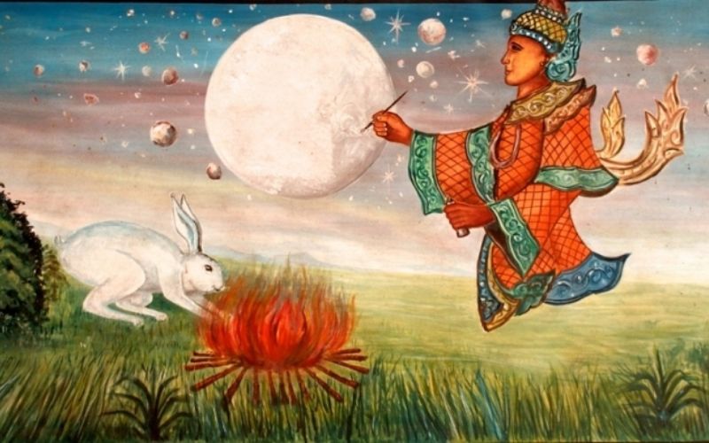 Sự tích hình "Thỏ" trên mặt trăng
