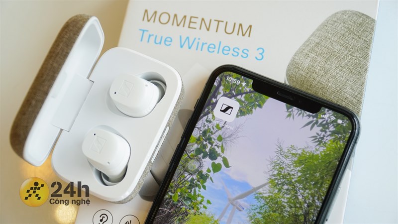 Sennheiser Momentum True Wireless 3 sẽ giao tiếp với điện thoại thông qua ứng dụng Sennheiser Smart Control
