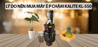 10 lý do nên mua máy ép chậm Kalite KL-550 cho gia đình