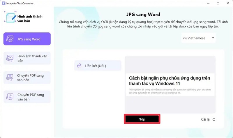 Cách chuyển đổi dạng văn bản trên Windows 11 cực dễ với Image To Text Windows Cách chuyển đổi dạng văn bản trên Windows 11 cực dễ với Image To Text Windows