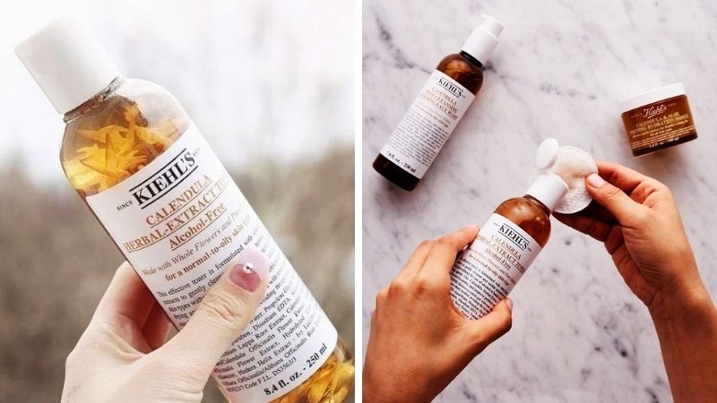 Cảm nhận khi sử dụng toner hoa cúc Kiehl’s Calendula Herbal Extract Alcohol-Free