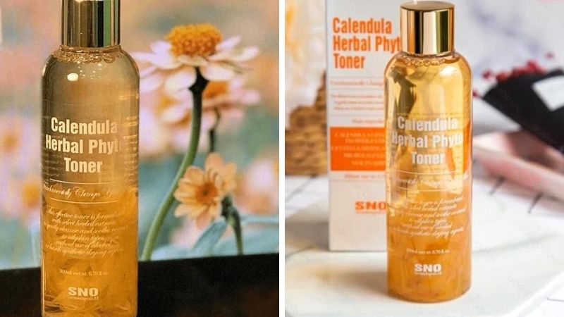 Thành phần nổi bật của toner hoa cúc SNO Calendula Herbal Phyto