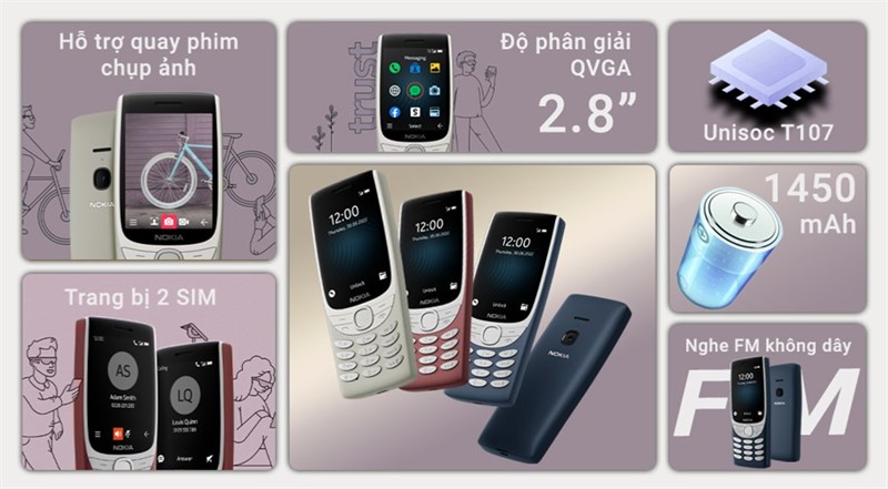 Cập nhật giá bán Nokia 8210 4G: Giá rẻ không tưởng, pin lâu xài thả ga