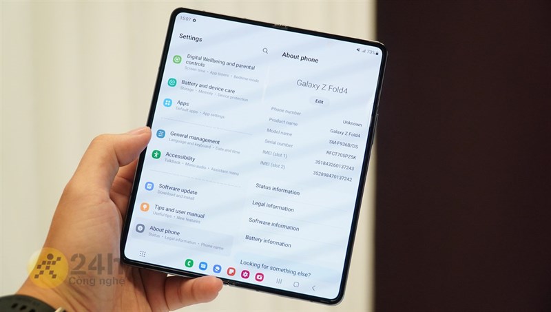 Trên tay Galaxy Z Fold4