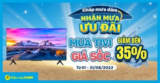 Sale sốc tháng 8: Tivi giảm tưng bừng đến 35%