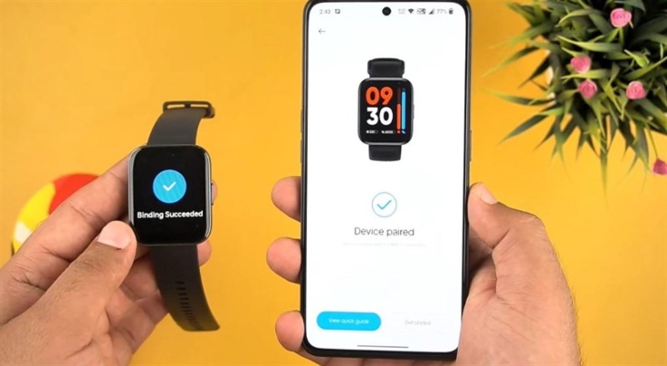 Đánh giá Realme Watch 3: Thiết kế thời thượng, nhiều tính năng mới thú vị, giá chỉ 1 triệu > Đồng hồ hỗ trợ theo dõi sức khỏe bằng thao tác kết nối với smartphone