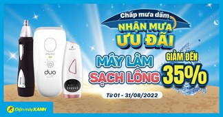 Tha hồ làm đẹp cùng mưa ưu đãi Máy làm sạch lông cá nhân sale mạnh đến 35%