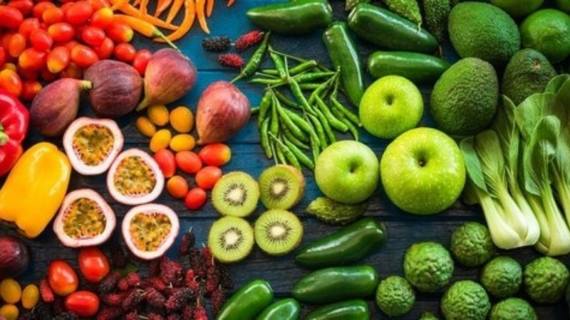 Rau củ và trái cây rất tốt cho người suy nhược cơ thể