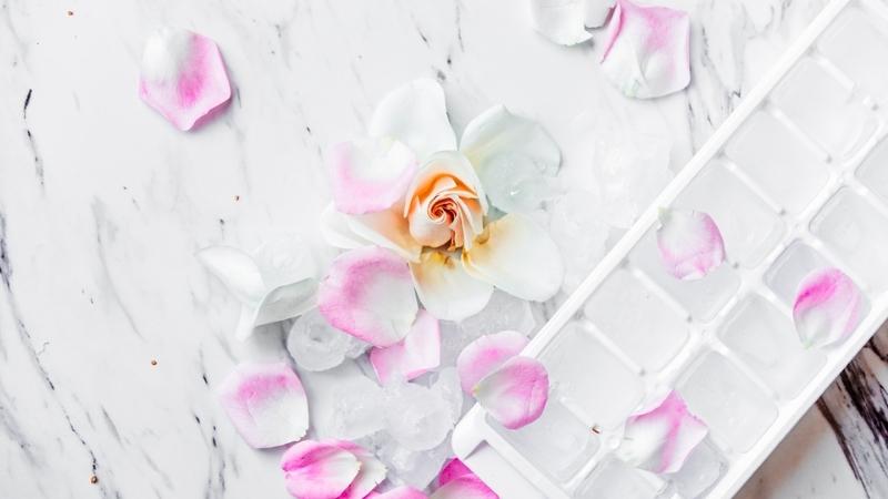 Benefits of rose ice cubes for skincare