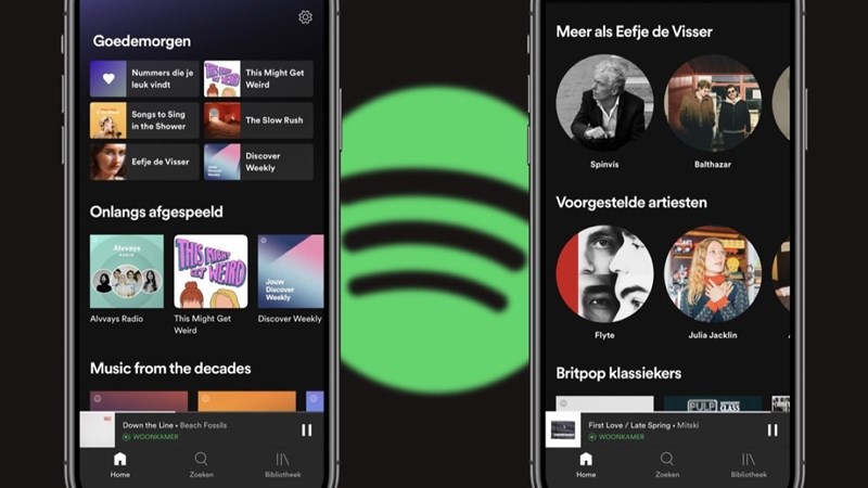 giao diện mới spotify
