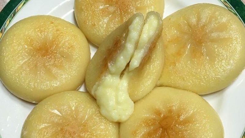 Hương vị của bánh xếp hotteok nhân phô mai mozzarella Pulmuone