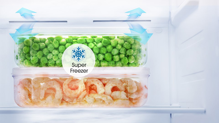 Lý do nên mua tủ lạnh Side by side Casper tiết kiệm điện 2022 > Công nghệ Super Freeze