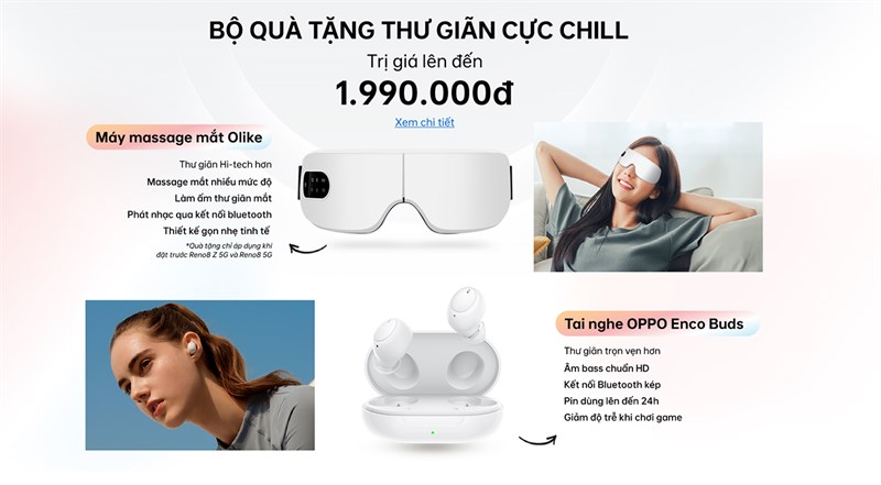 Bộ quà tặng cực chill khi đặt trước OPPO Reno8 series