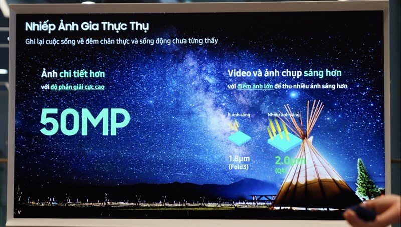 Chụp đêm Galaxy Z Fold4