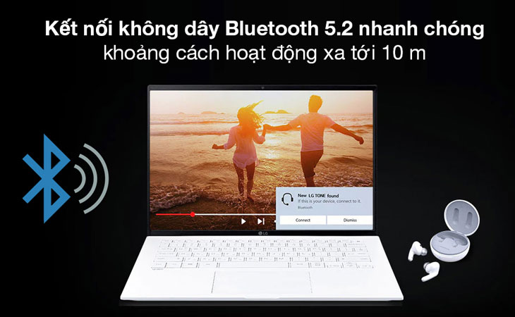 Tai nghe không dây kết nối dễ dàng với laptop nhờ công nghệ bluetooth