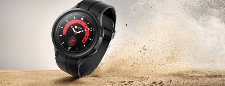 Trên tay Galaxy Watch5 Pro vừa ra mắt của Samsung - thiết kế cổ điển, nhiều tính năng hiện đại > Thiết kế của đồng hồ Galaxy Watch5 Pro 