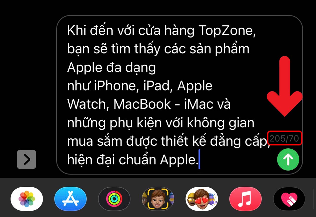 Cách hiển thị bộ đếm ký tự tin nhắn iPhone Cách hiển thị bộ đếm ký tự tin nhắn iPhone