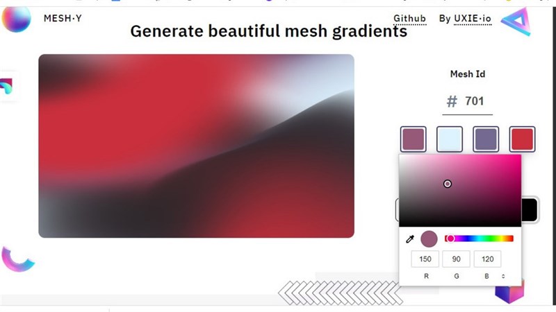 Cách thiết kế hình nền màu gradient trên máy tính