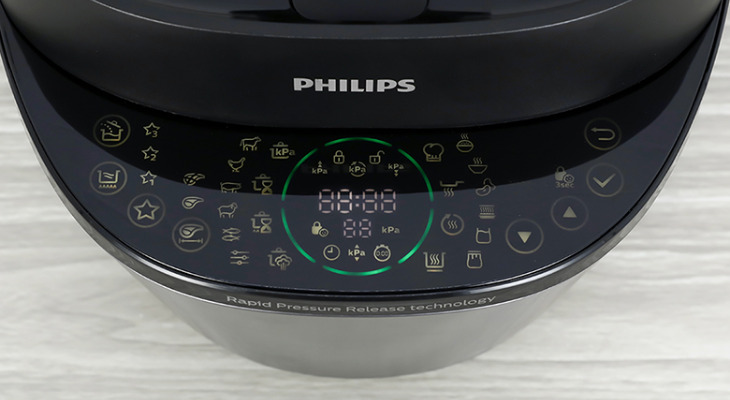 Philips HD HD2151/66 5 lít nồi áp suất điện có bảng điều khiển điện tử rõ ràng