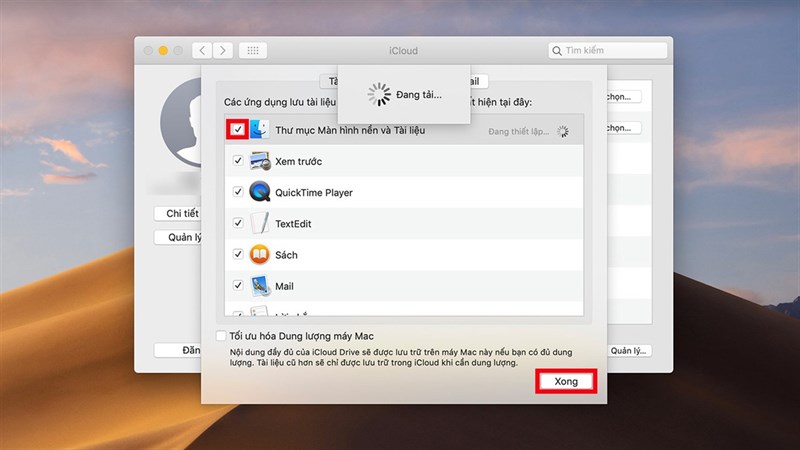 Cách đồng bộ hóa thư mục Desktop & Document với iCloud MacBook