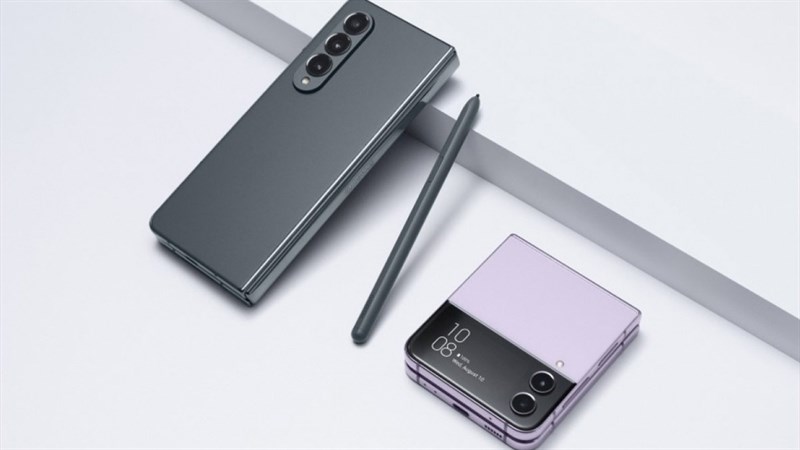 Hình ảnh Samsung Galaxy Z Fold4 và Z Flip4