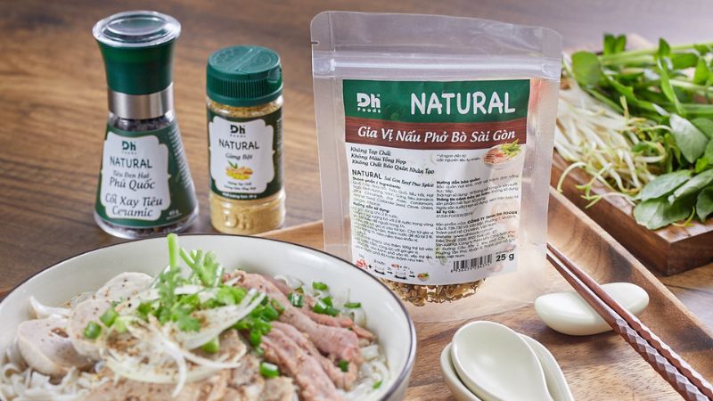 Gia vị nấu phở bò Sài Gòn DH Foods