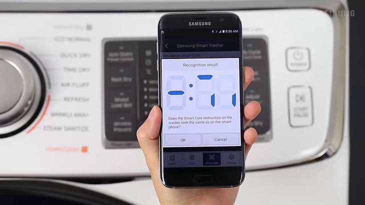 Một số lưu ý về tính năng Smart Check trên máy giặt
