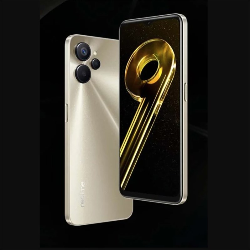 Hình ảnh Realme 9i 5G với phiên bản màu vàng