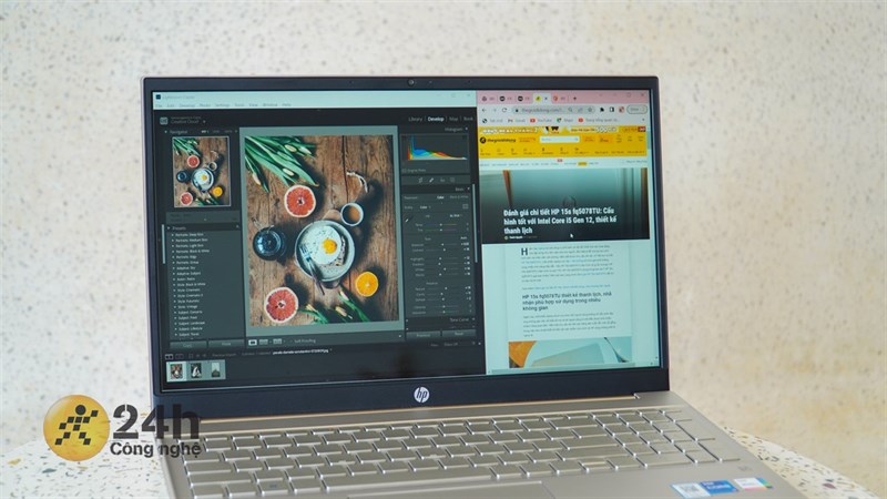 HP Pavilion 15 2022 vẫn có thể xử lý được nhiều tác vụ cùng một lúc. HP Pavilion 15 2022 vẫn có thể xử lý được nhiều tác vụ cùng một lúc.