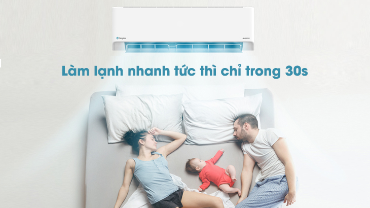 8 lý do nên mua máy lạnh Casper cho gia đình bạn trong mùa hè này > Làm lạnh nhanh và sâu