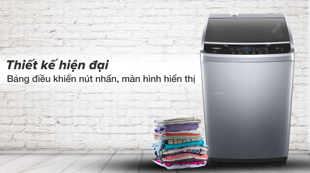 7 lý do do nên mua máy giặt cửa trên Whirlpool cho gia đình > Thiết kế hiện đại, sang trọng