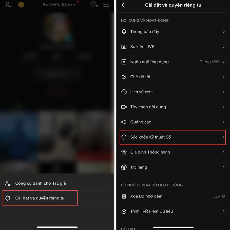 Cách xem thời gian sử dụng TikTok