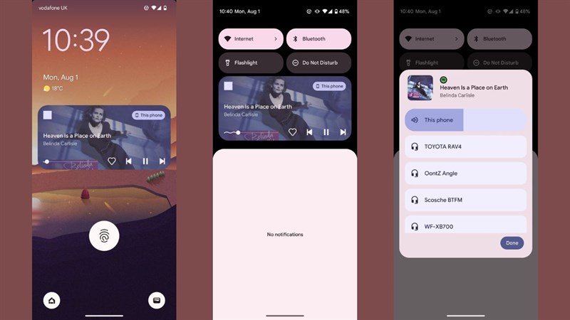 Cải tiến về phần media player Android 13