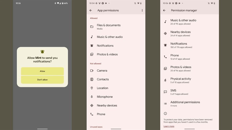 Cải tiến phần thông báo Android 13