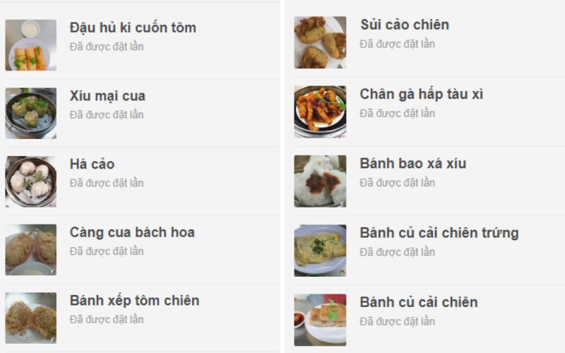 Menu quán Mì kéo Kungfu Hải Ký