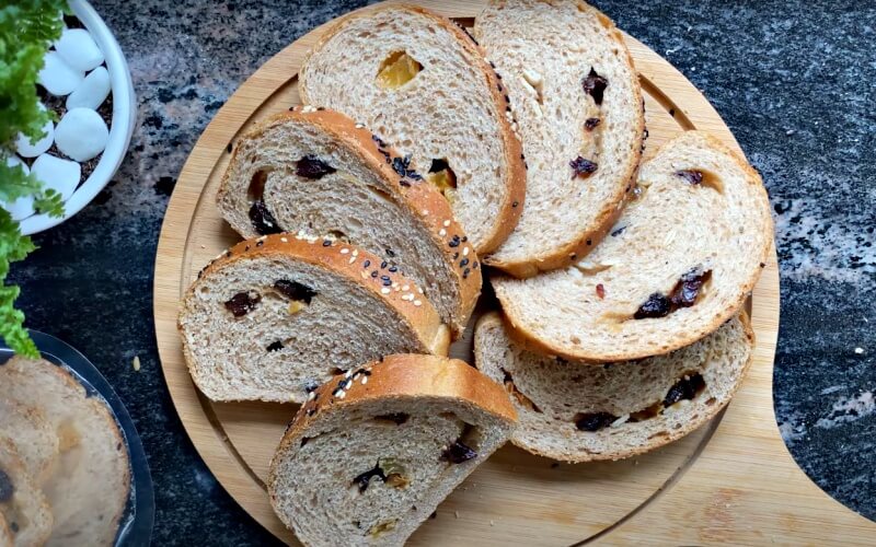 How to make raisin whole wheat bread good for shape, very easy to do