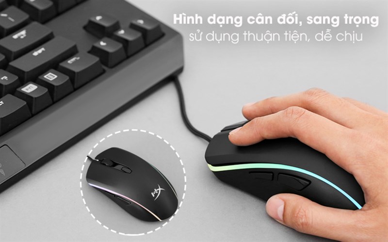 Thiết kế đối xứng giúp bạn dễ dàng cầm nắm, sử dụng