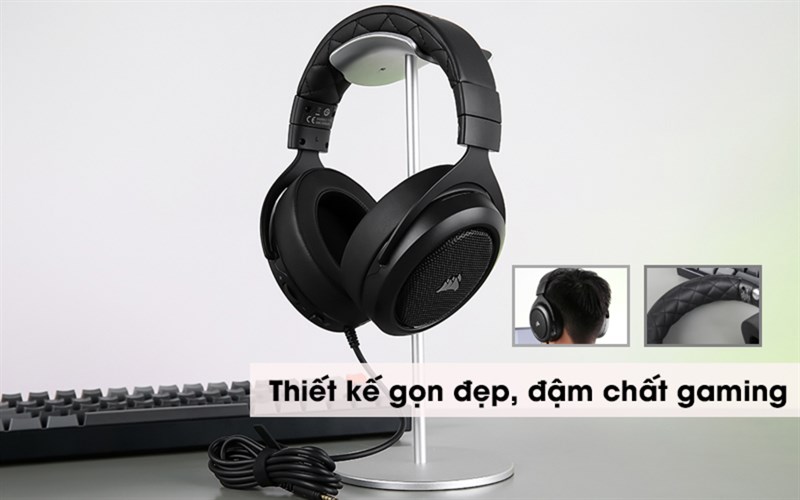 Thiết kế đậm chất gaming của Corsair HS50 PRO