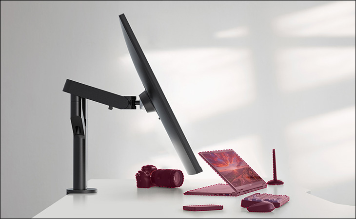 Màn hình LG DualUp được thiết kế theo dạng chân đế Ergo công thái học của LG