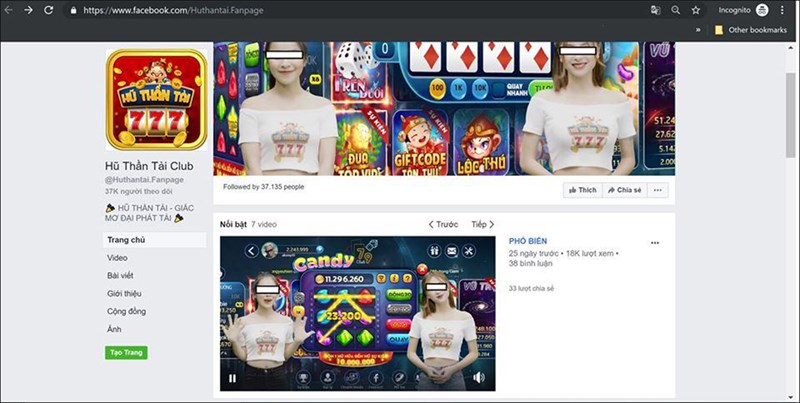 Facebook ngập quảng cáo cờ bạc, trò đỏ đen Facebook ngập quảng cáo cờ bạc, trò đỏ đen