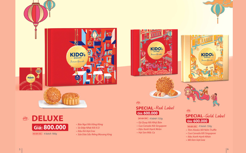 Giới thiệu mẫu bánh Trung thu Kido gói quà tặng cao cấp