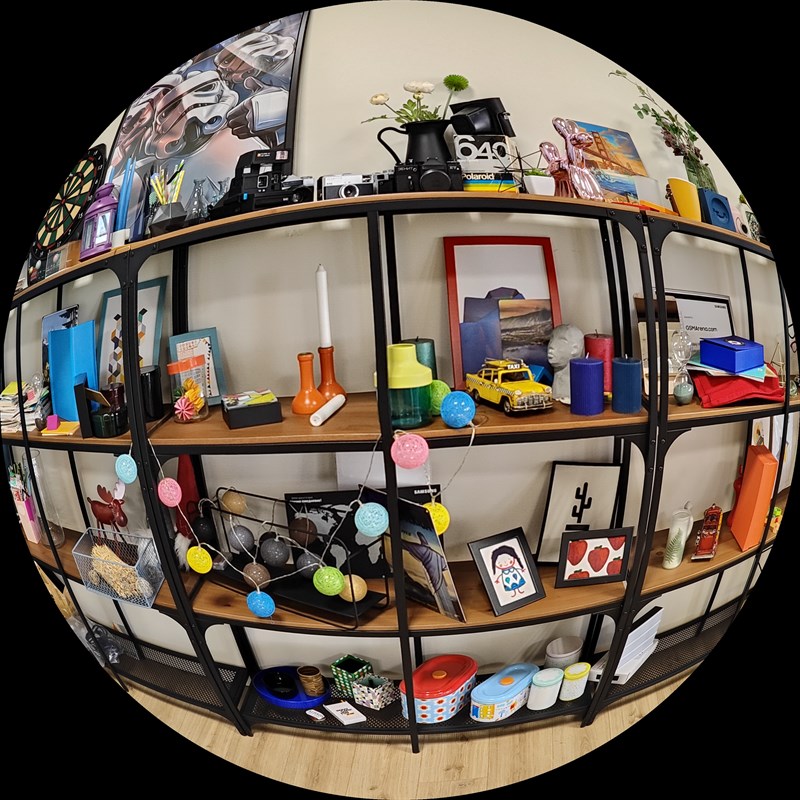 Ảnh chụp bằng chế độ mô phỏng hiệu ứng mắt cá của Realme GT2 Master Explorer