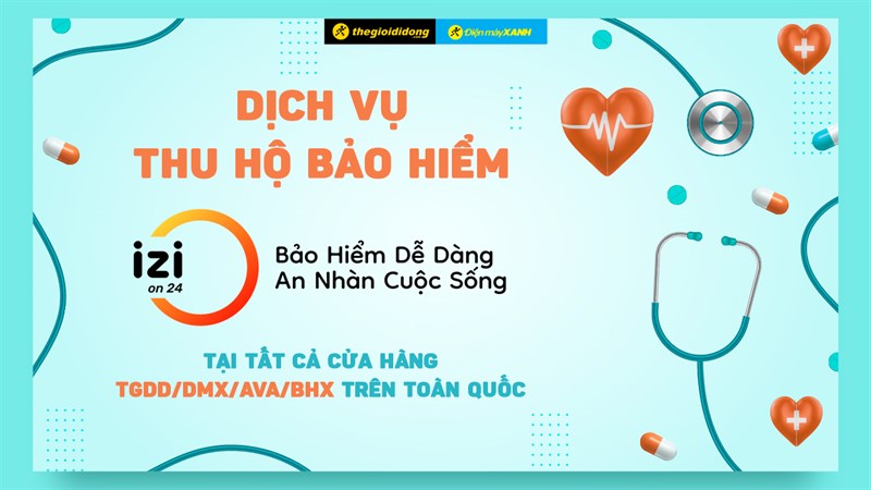 Dịch vụ thu hộ bảo hiểm phi nhân thọ IZIon24 ở TGDĐ, thủ tục đơn giản