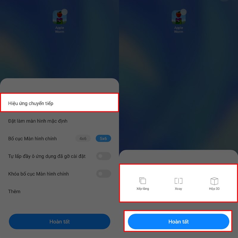 Thay đổi hiệu ứng chuyển cảnh trên Android