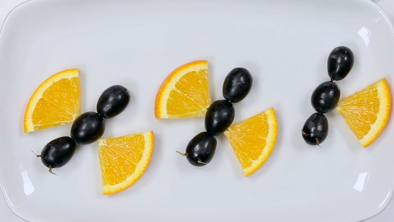 Make a butterfly from an orange