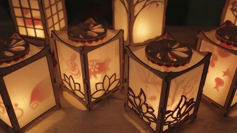 Nhấn vào ảnh để phóng to Chiếc đèn kéo quân thú vị