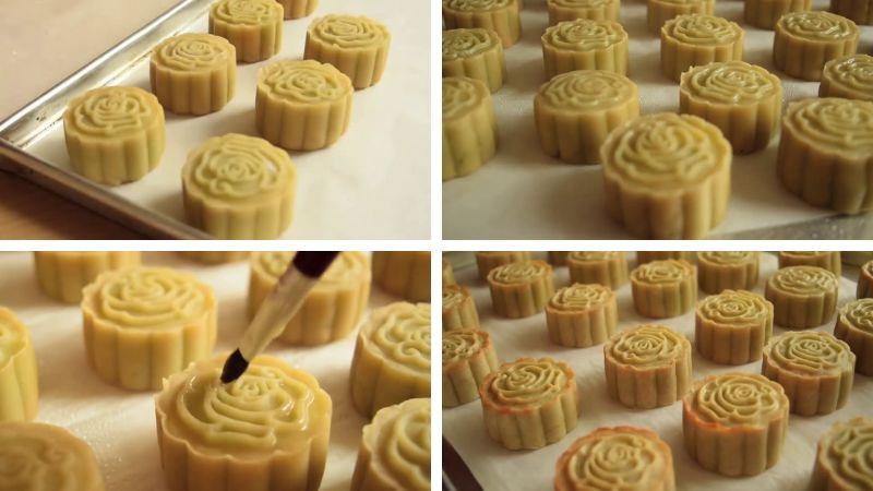 Baking the mooncakes